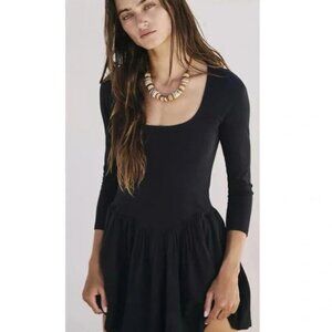 Free People free-est onda sleeved mini dress S
